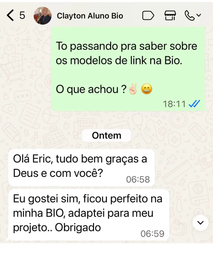 Depoimento de aluno