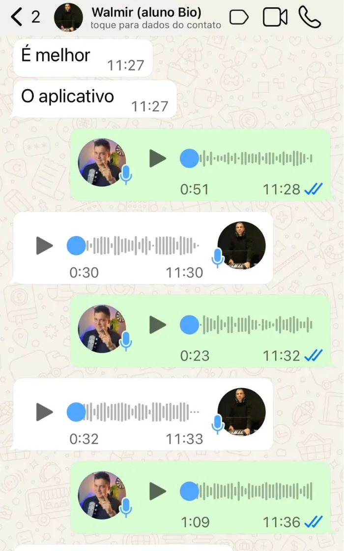 Depoimento de aluno
